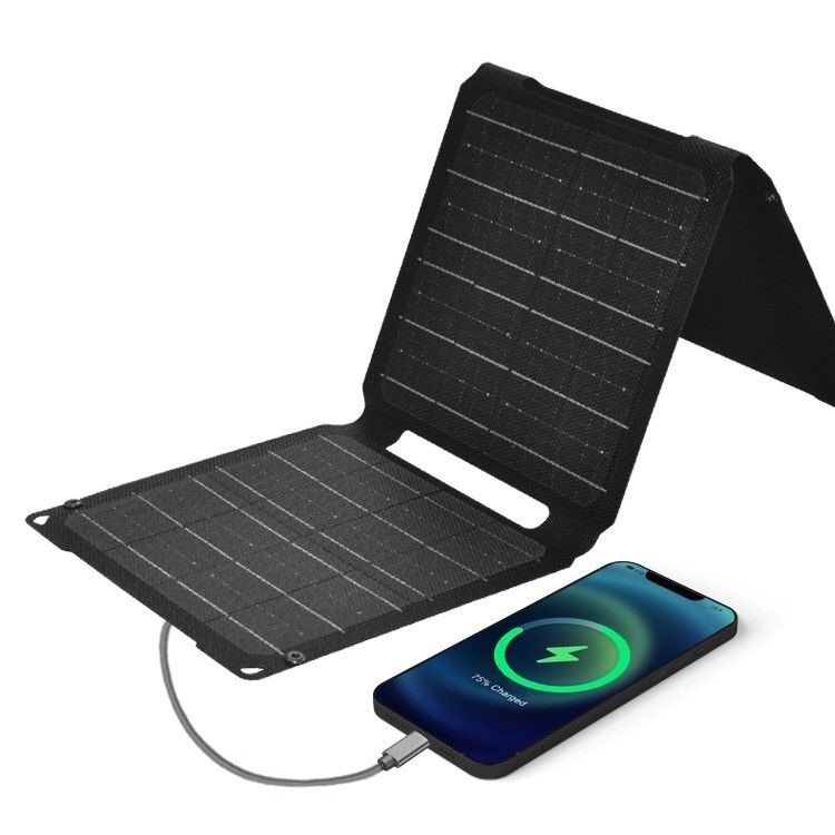 Sacchetto solare portatile monocellulare da 20W con uscita USB tipo-C e materiale di superficie ETFE