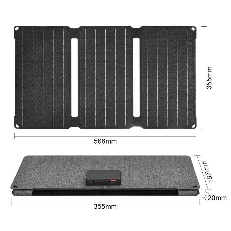 190*356*30mm pannello solare al silicio monocristallino per alimentazione portatile per campeggio