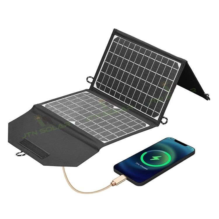 ETFE per campeggio all'aperto 21W caricabatterie solare pieghevole pannelli solari portatili con porta USB