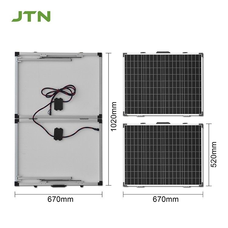 Champing Mono pannello solare pieghevole fotovoltaico da 100W CE/FCC/ROHS/PSE certificato 12 anni di lavorazione