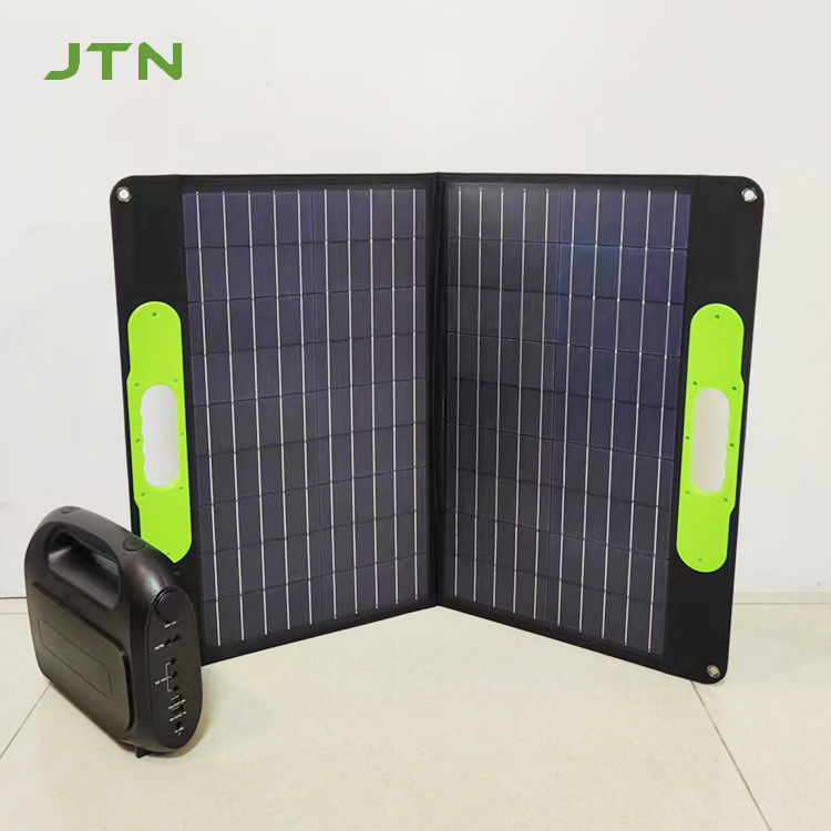 Materiale di superficie PET/ETFE pannello di carica solare pieghevole mono 100W per campeggio e camper