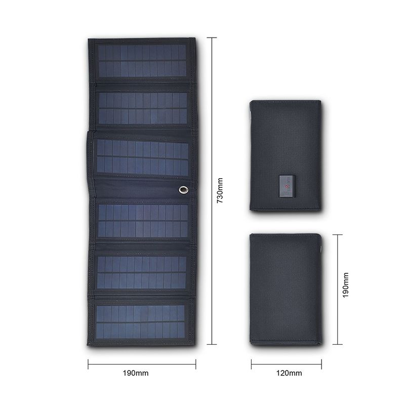 Celle di energia solare 14w 15w pannello pieghevole di carica del telefono solare con materiale di superficie PET/ETFE