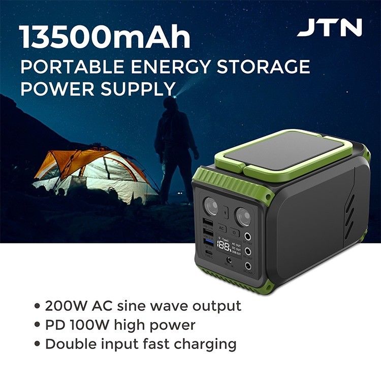 Campeggio all'aperto Pannello solare Powerstation Generatore portatile Lifepo4 Litio 110V 200W