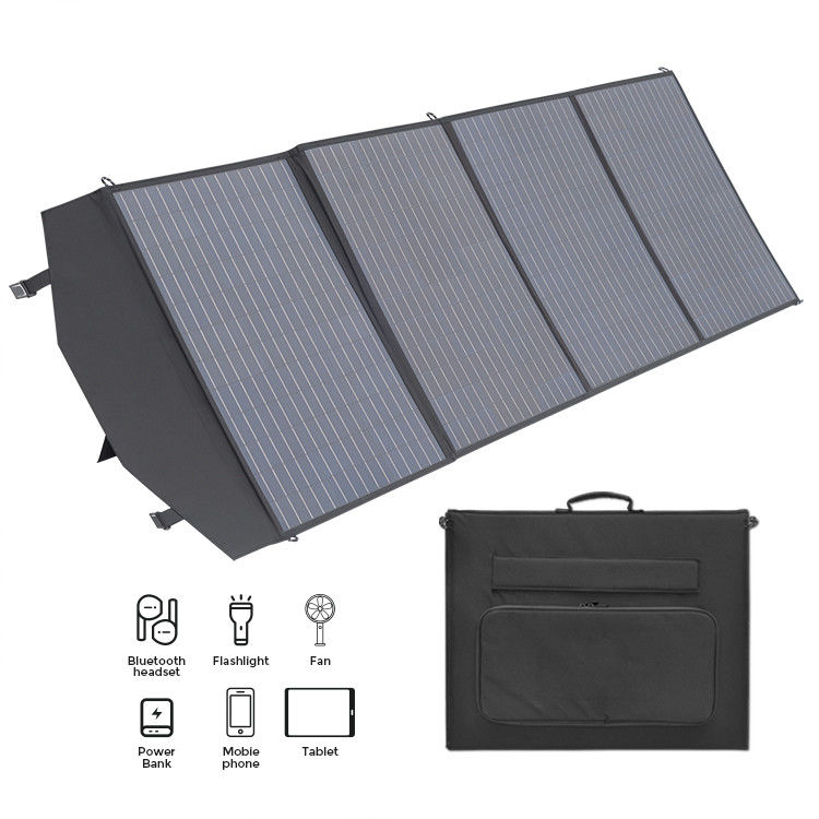 OEM/ODM supportato 200W portatile pieghevole pannello solare caricabatterie per campeggio e escursioni
