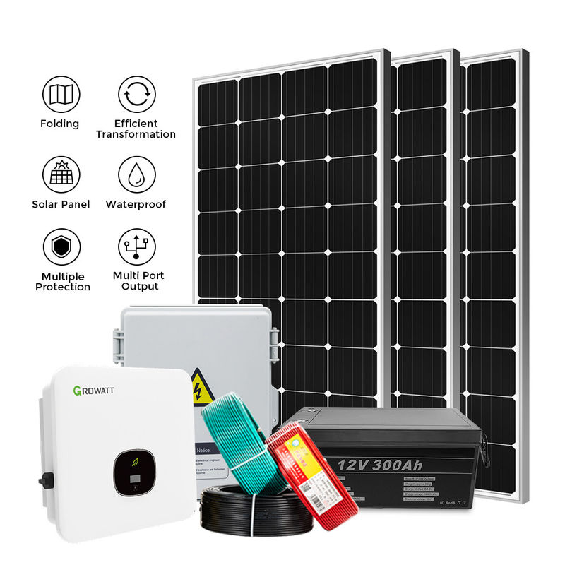 Sistema di energia solare fuori rete 10 kW Green Energy Generator Solar Hybrid Inverter