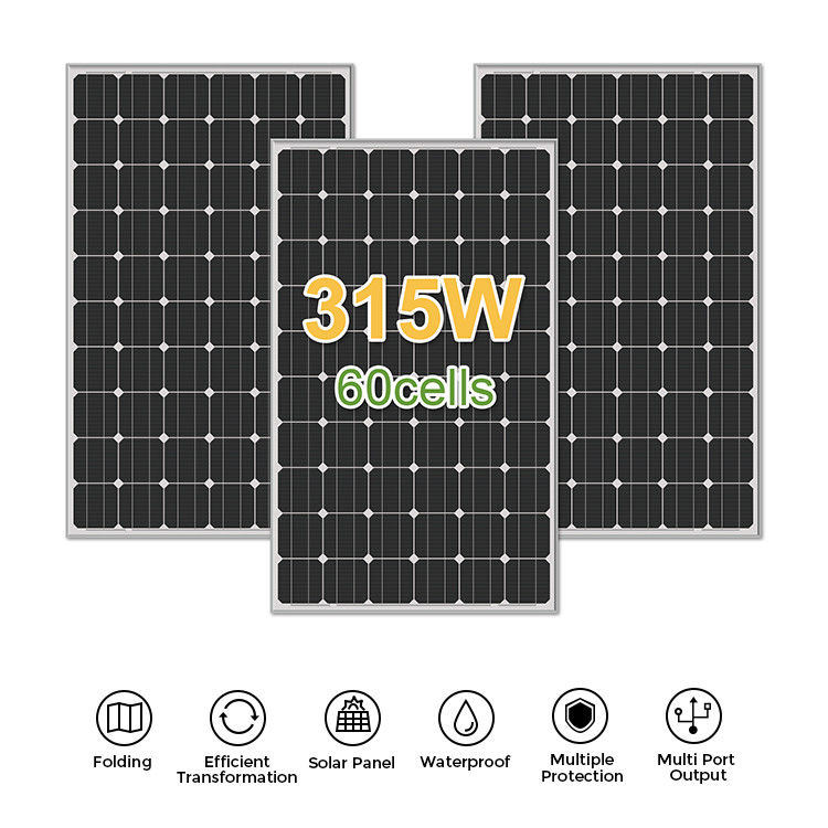 19.8%-22.5% efficienza dei pannelli tutti neri pannelli fotovoltaici pannelli solari mono PV